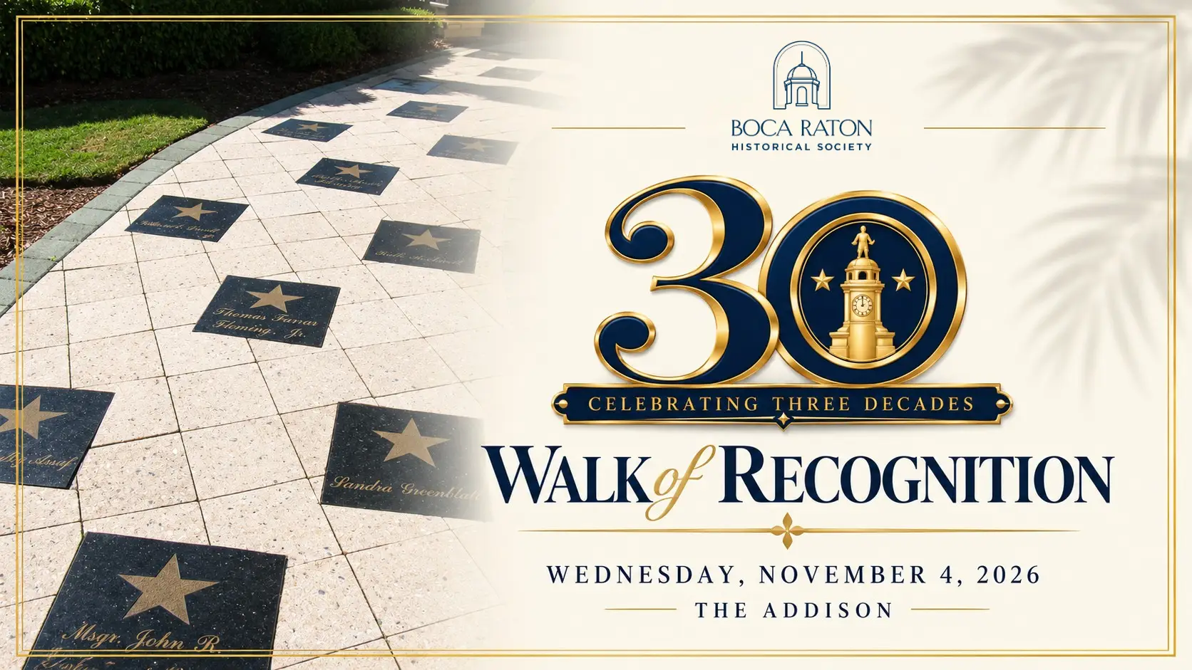 30th Annual Walk of Recognition Graphic